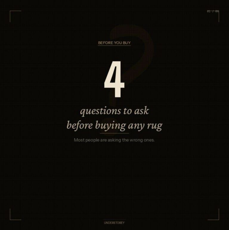 4 questions to ask before buying any rug