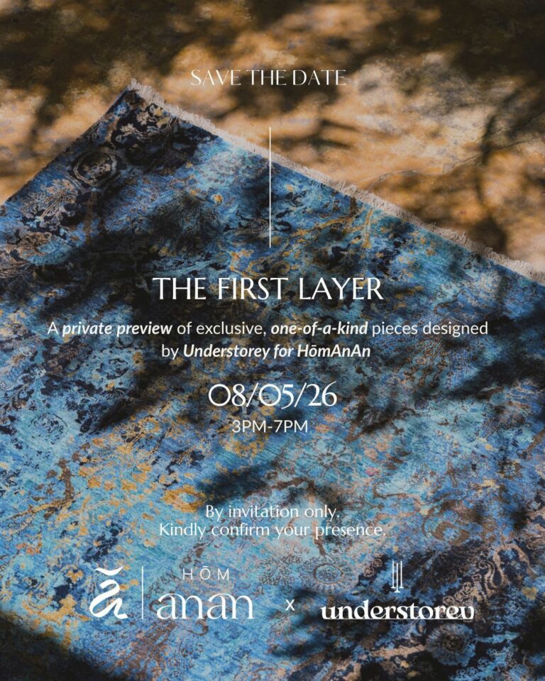 For the first time, Understorey’s hand-knotted rugs will be on display in India at HōmAnAn, Delhi’s most considered design space
